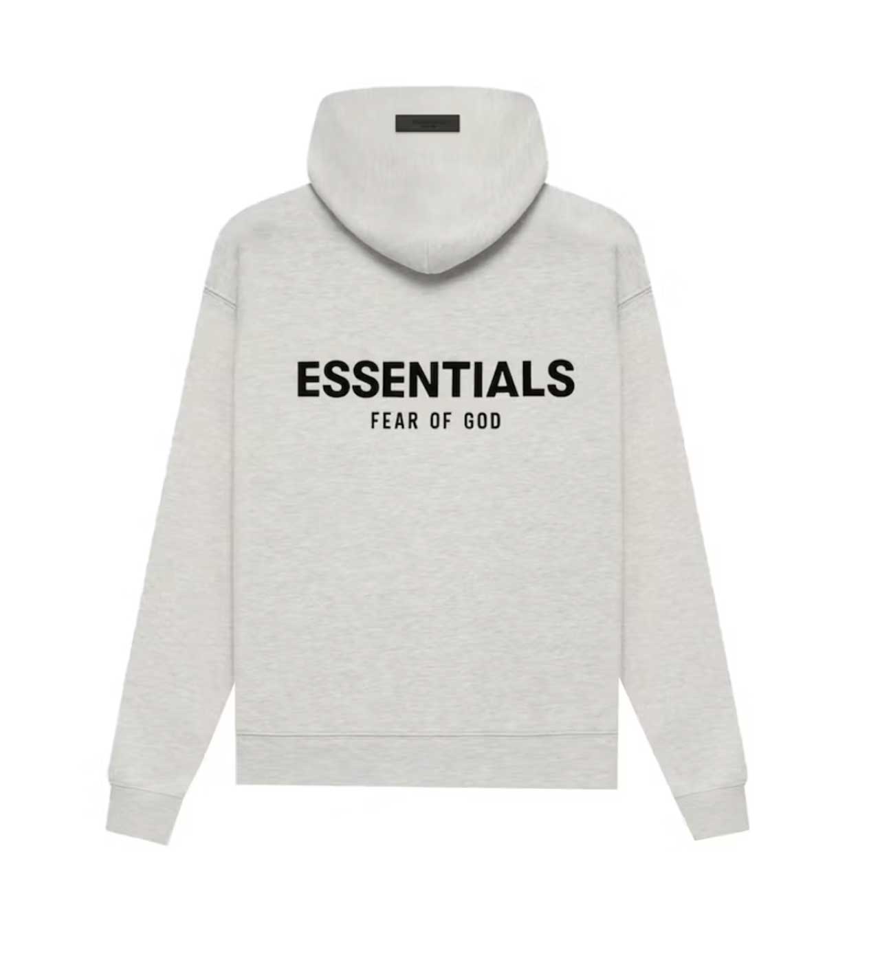 Essentials Light Oatmeal Velvet Hoodie