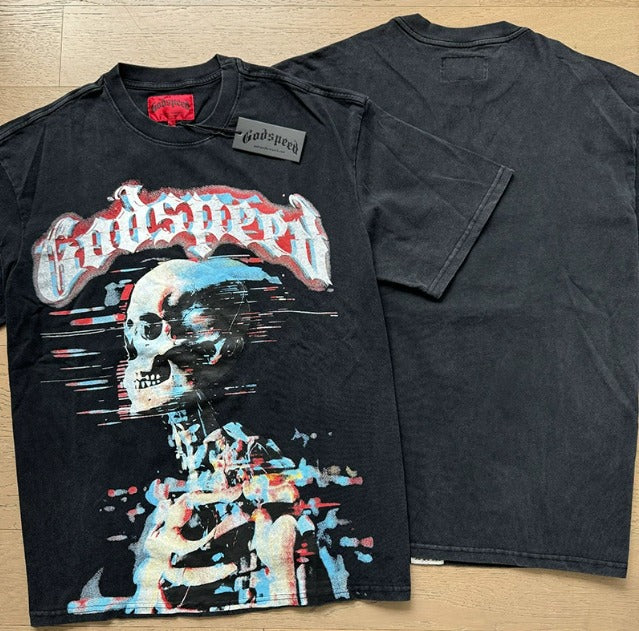Godspeed Matrix Glitch L/S Tee Black
